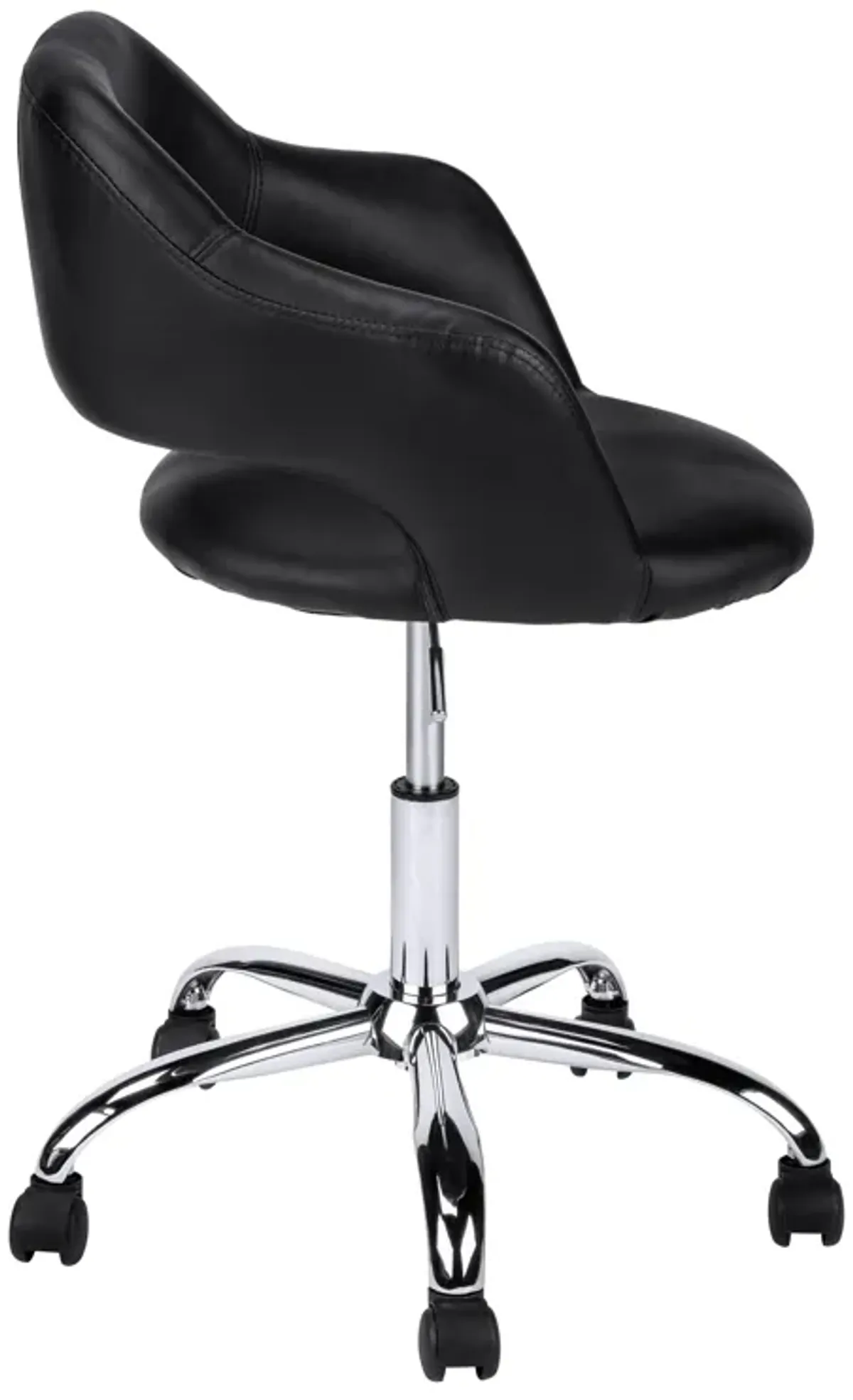 Monarch Specialties I 7298 Office Chair, Adjustable Height, Swivel, Ergonomic, Armrests, Computer Desk, Work, Metal, Pu Leather Look, Black, Chrome, Contemporary, Modern