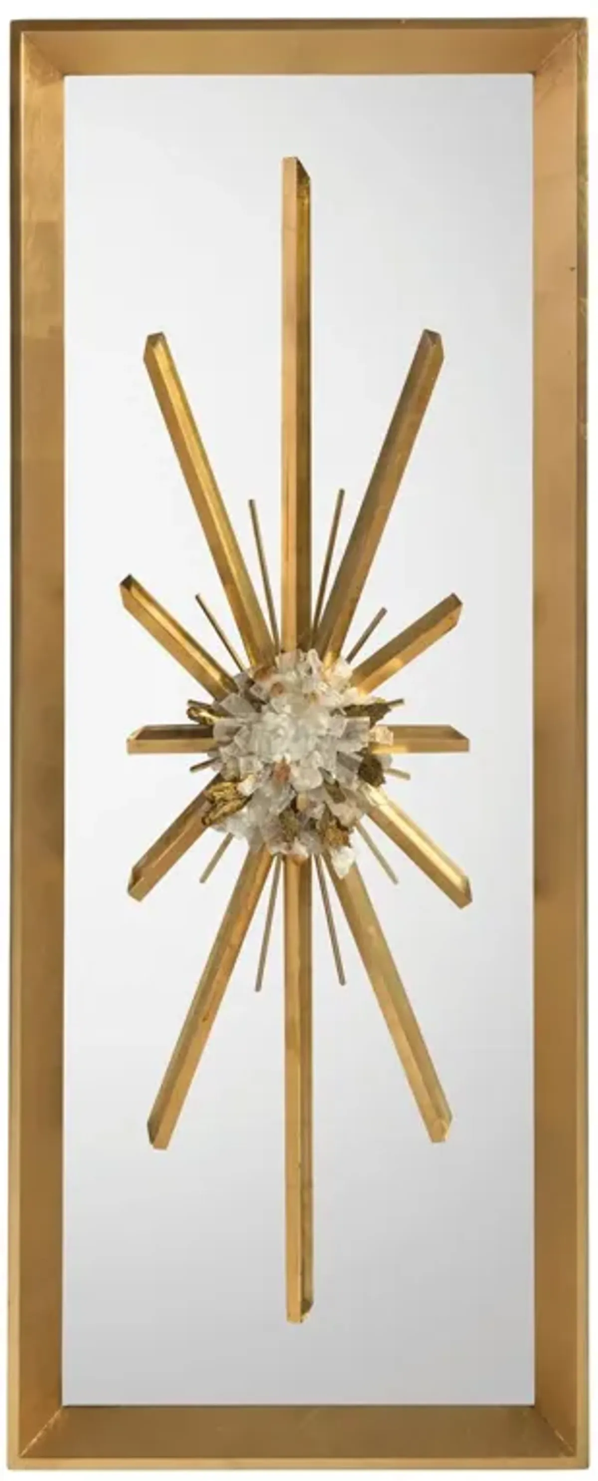 Golden Crystal Burst Mirror I