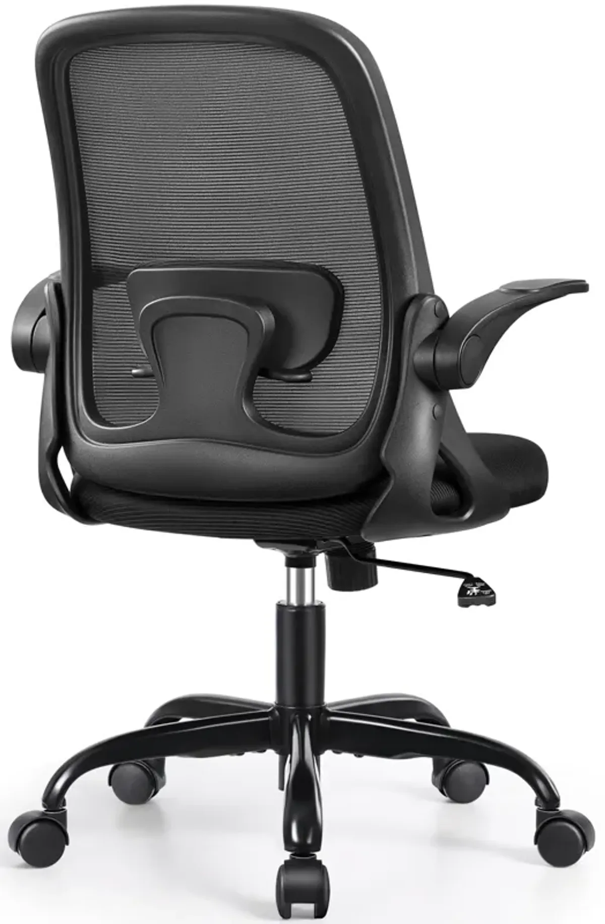 Winrise Office Chair Ergonomic Desk Chairs with Lumbar Support and Flip-up Arms, Comfortable Breathable Mesh Computer Executive