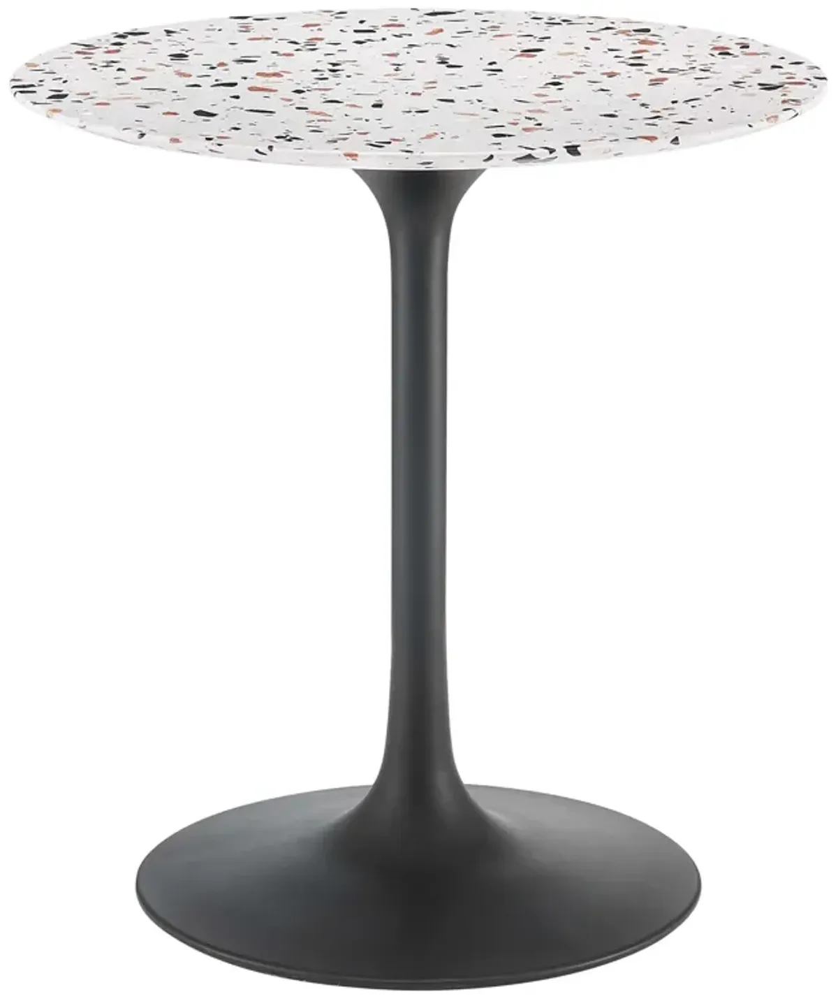 Modway - Lippa 28" Round Terrazzo Dining Table Black White