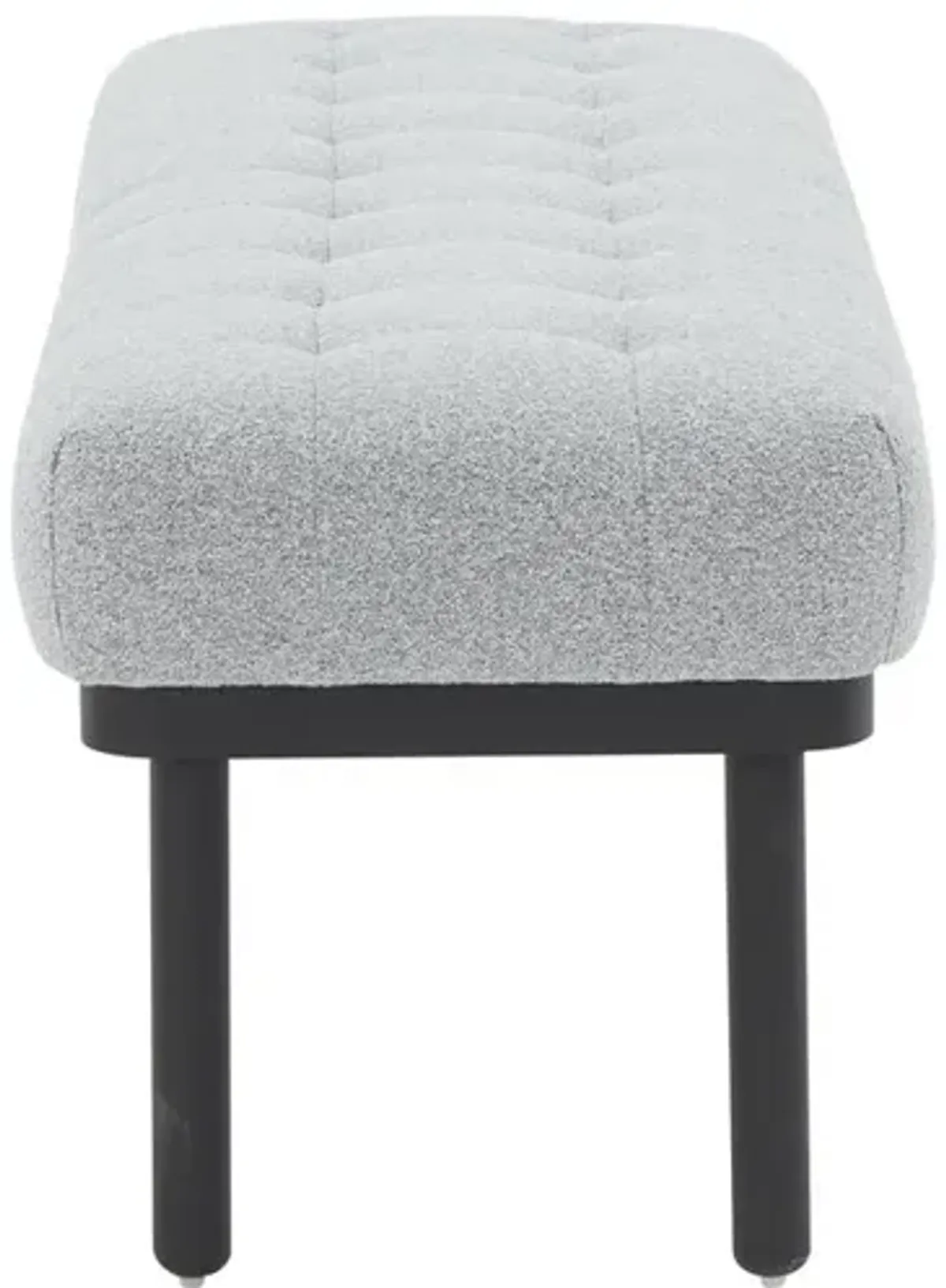 Belen Kox Graceful Boucle Midcentury Bench, Belen Kox