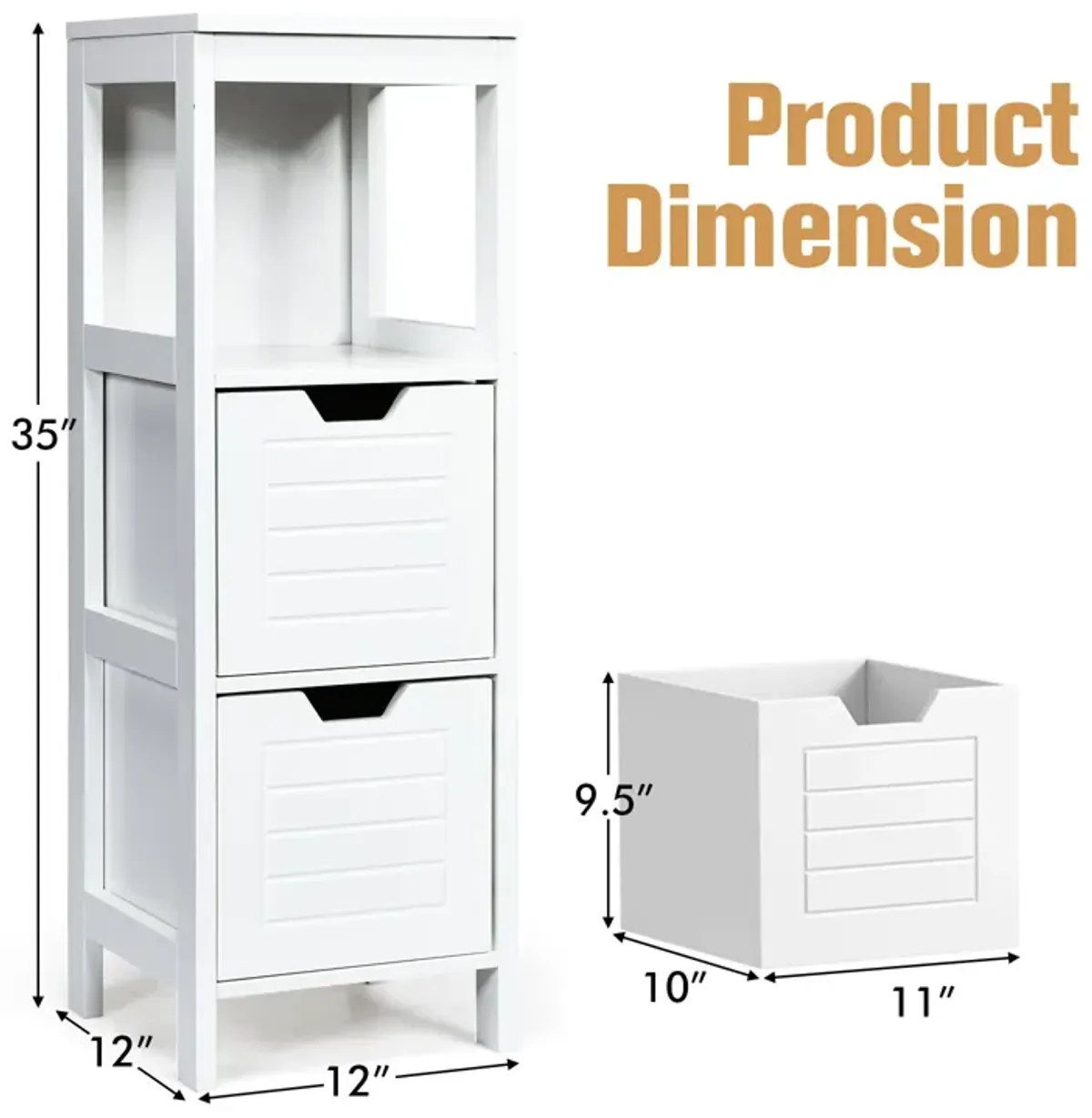 Floor Cabinet Multifunction Storage Rack Stand Organizer