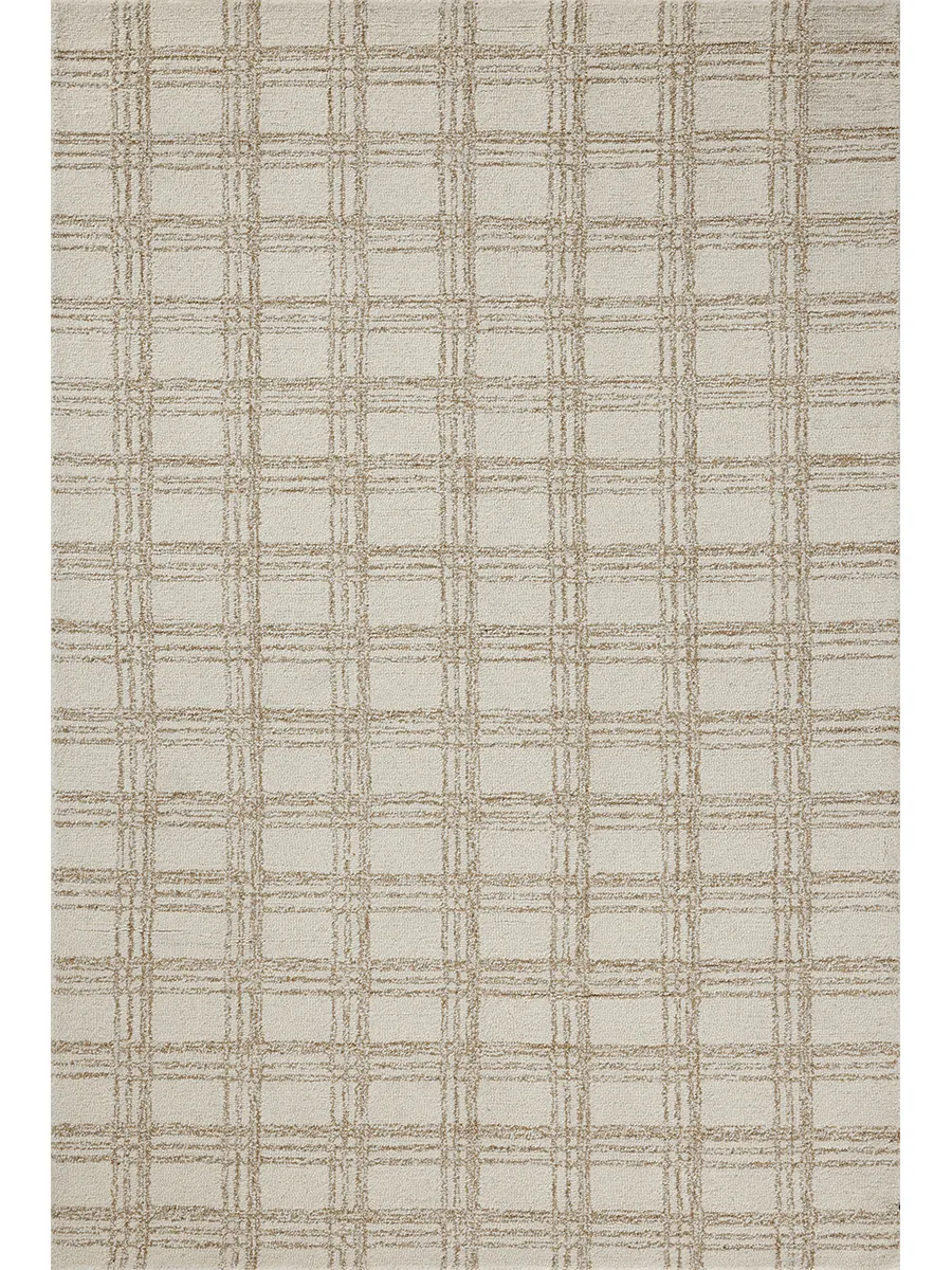 Polly POL-12 Cream / Sand 2''3" x 3''9" Rug by Chris Loves Julia