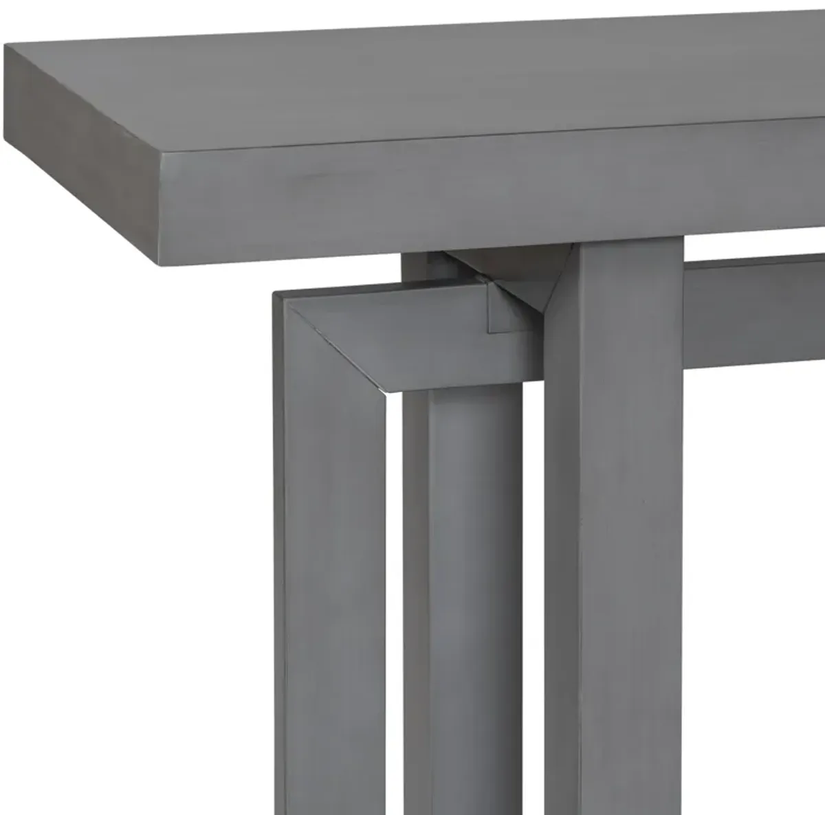 Merax Contemporary Console Table with Wood Top