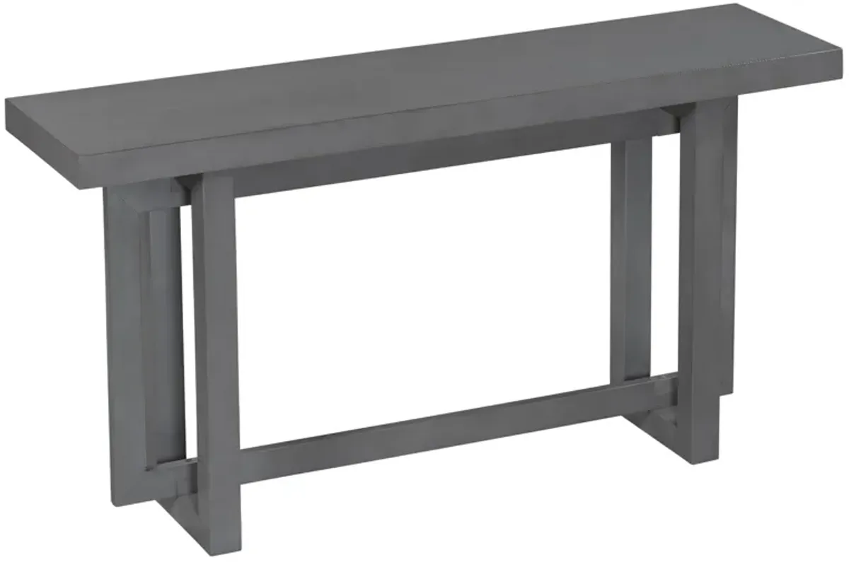 Merax Contemporary Console Table with Wood Top