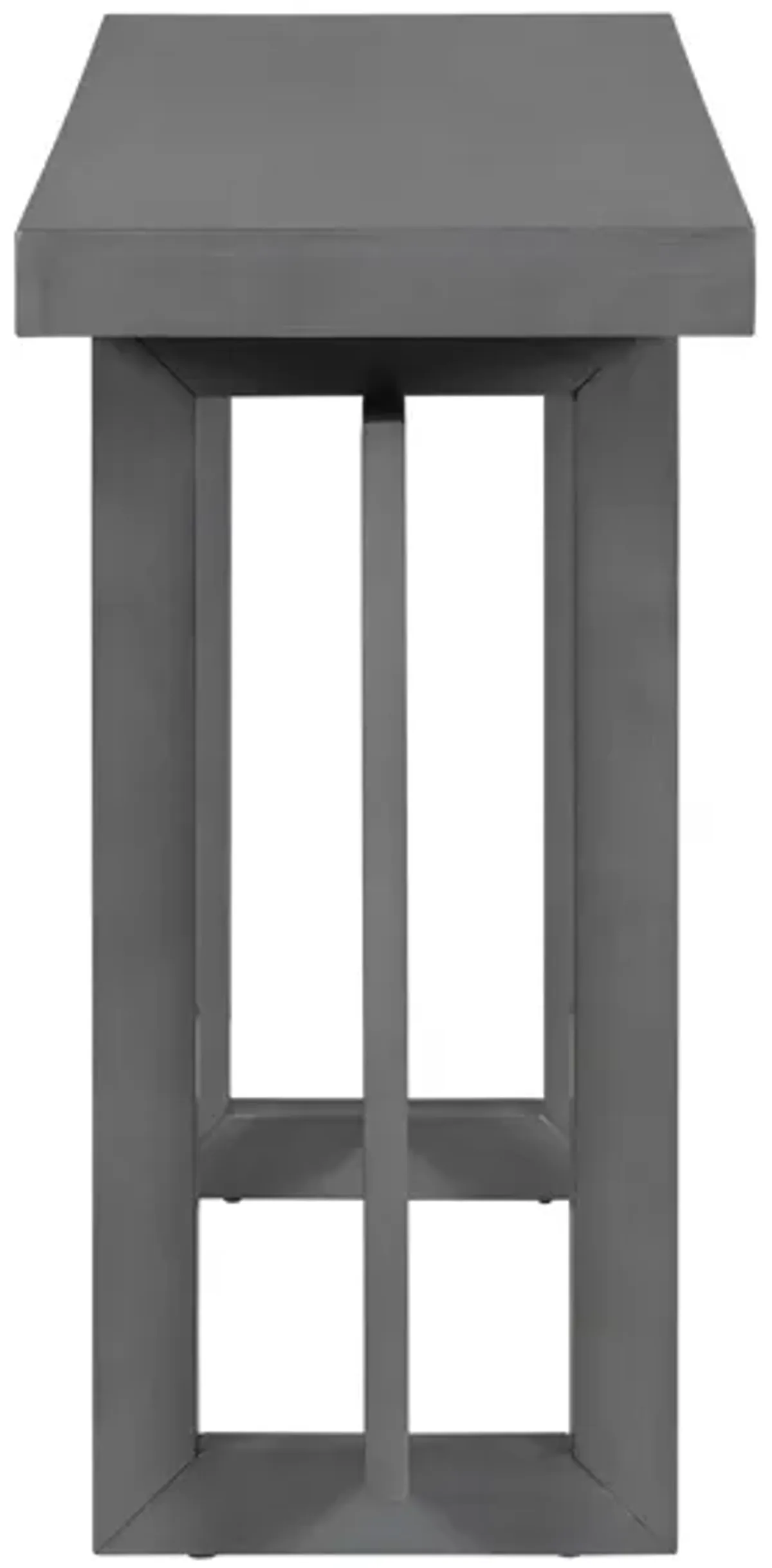 Merax Contemporary Console Table with Wood Top