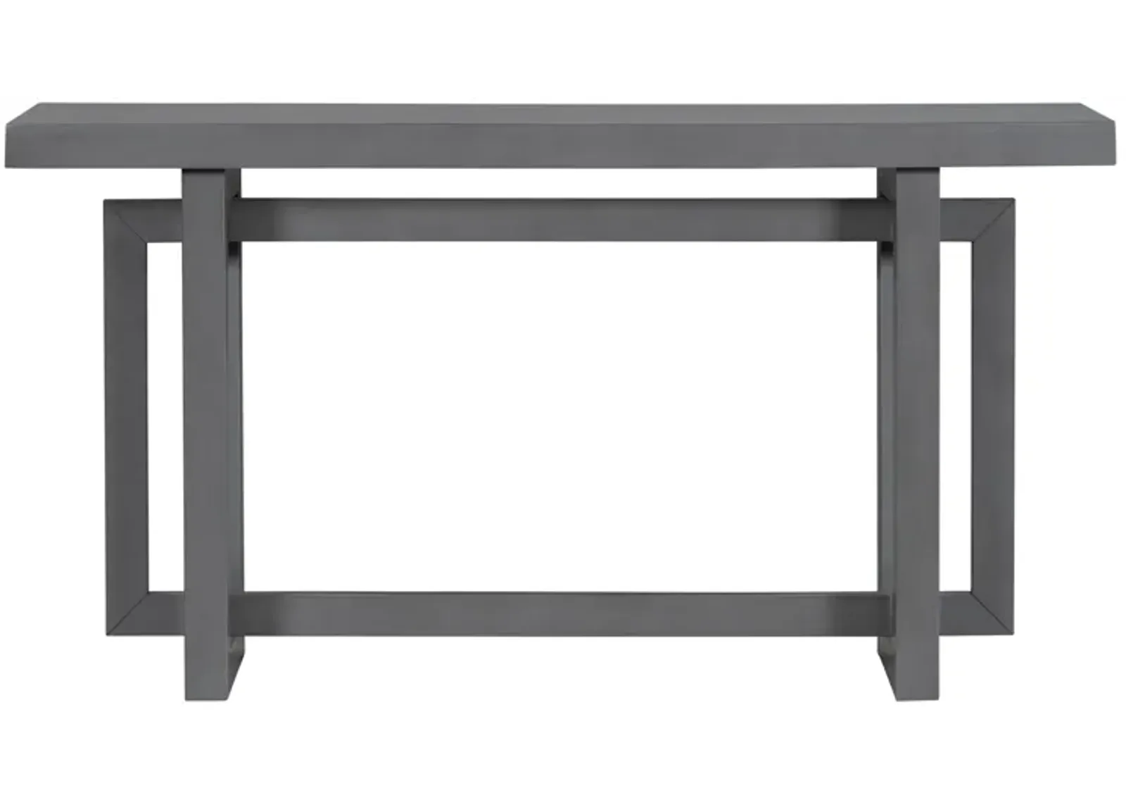 Merax Contemporary Console Table with Wood Top