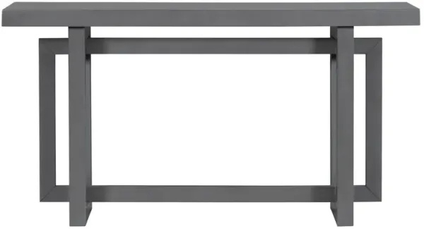 Merax Contemporary Console Table with Wood Top