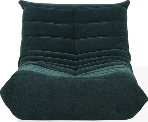 Flex Upholstered Lounge Chair in Emerald Chenille