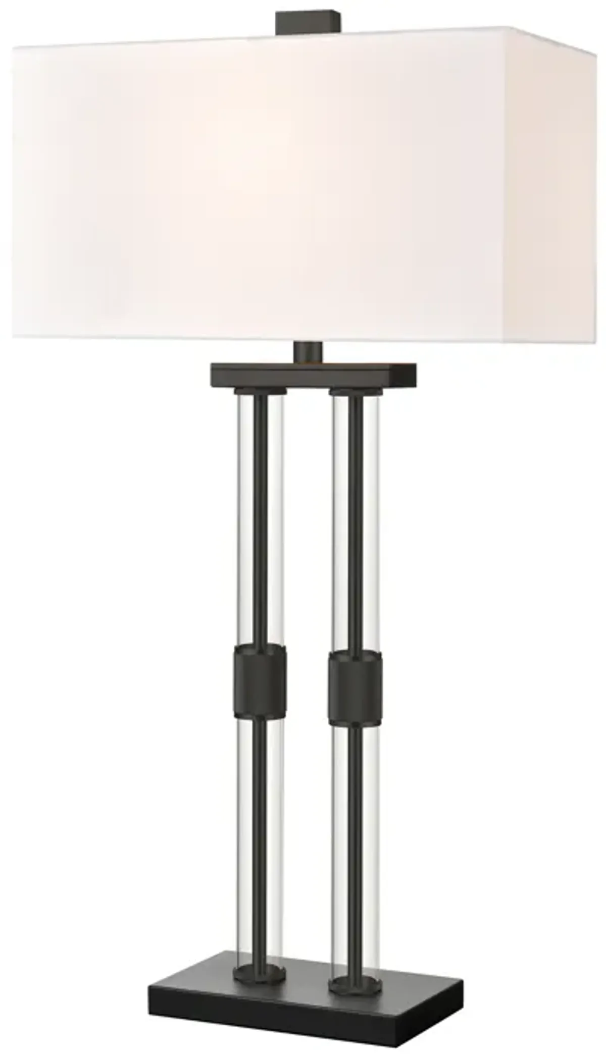 Roseden Court 34'' High 1-Light Black Table Lamp