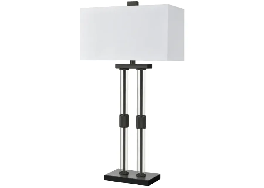 Roseden Court 34'' High 1-Light Black Table Lamp