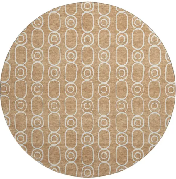 The Reserve TR6 Copper 8' Round Rug
