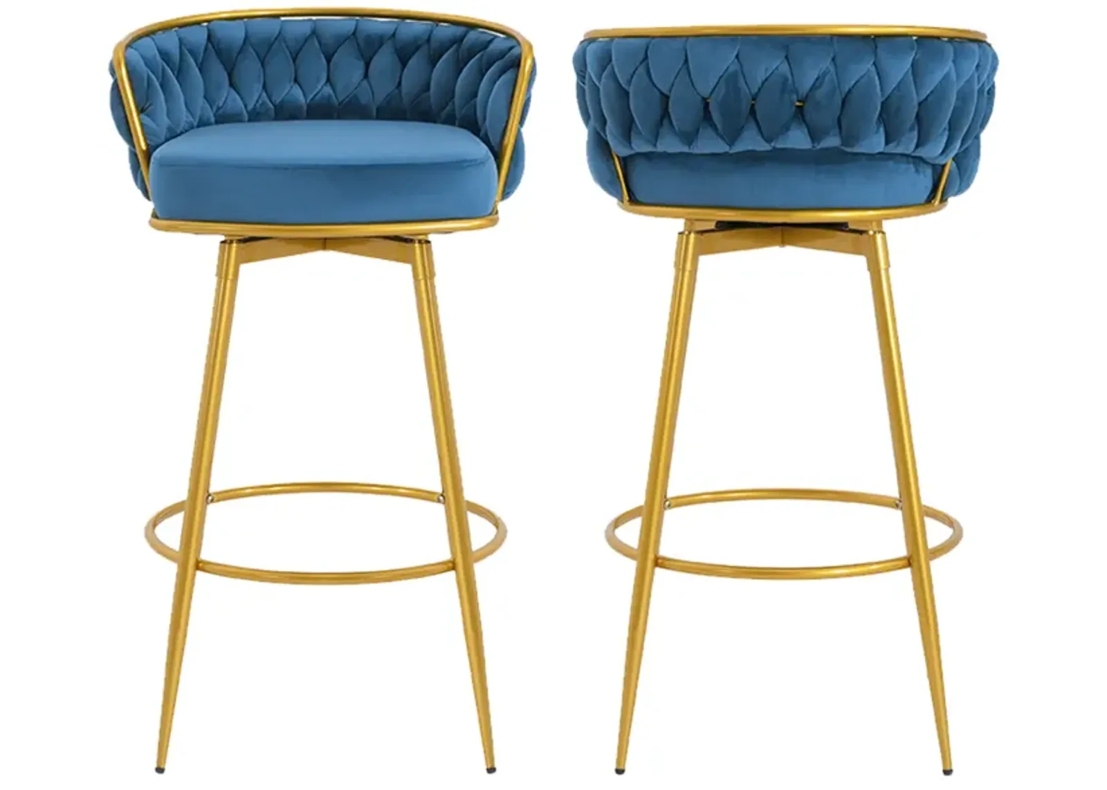 Merax Swivel Counter Height Bar Stools Set of 2