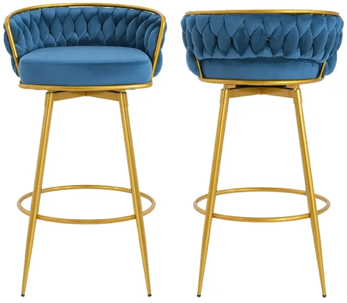 Merax Swivel Counter Height Bar Stools Set of 2