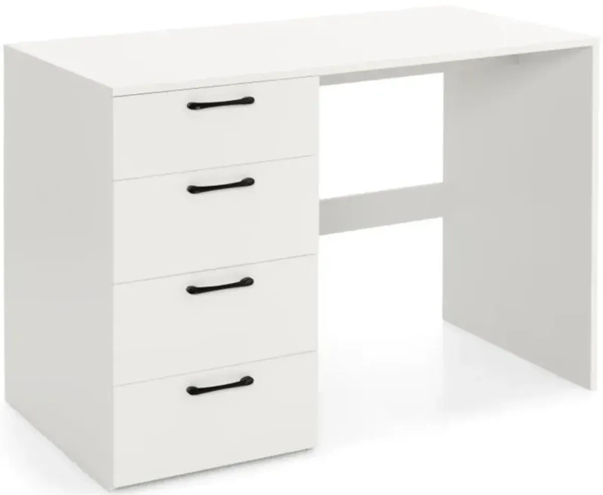 43.5 Inch Computer Desk with 4 Large Drawers-White