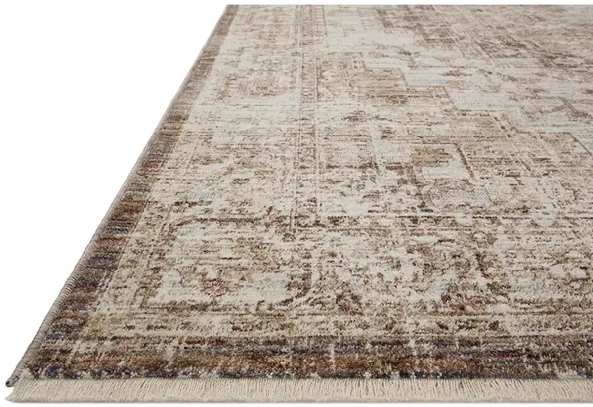 Sorrento Mocha/Multi 9'6" x 9'6" Round Area Rug