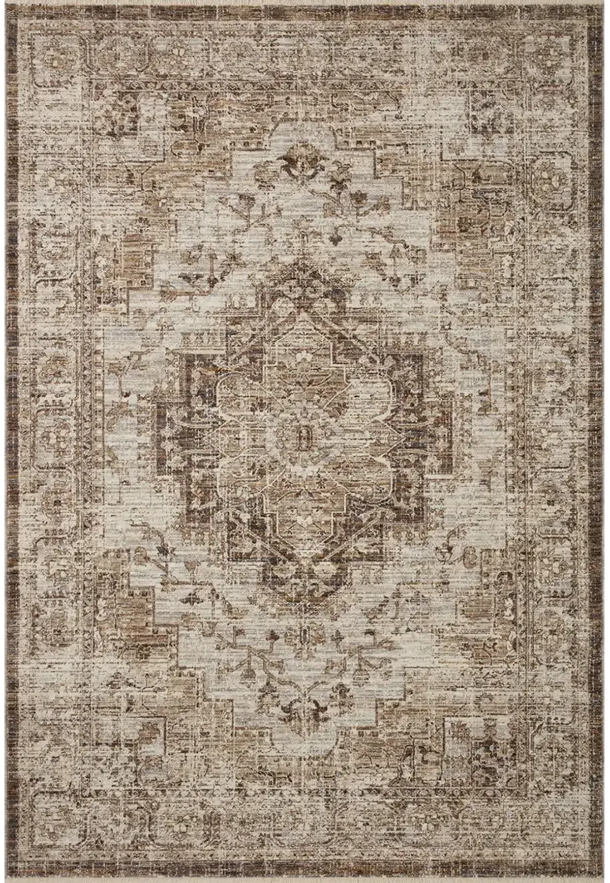 Sorrento Mocha/Multi 9'6" x 9'6" Round Area Rug