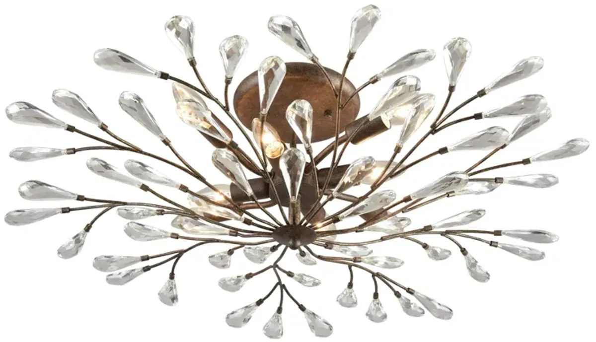 Crislett 32'' Wide 8-Light Semi Flush Mount