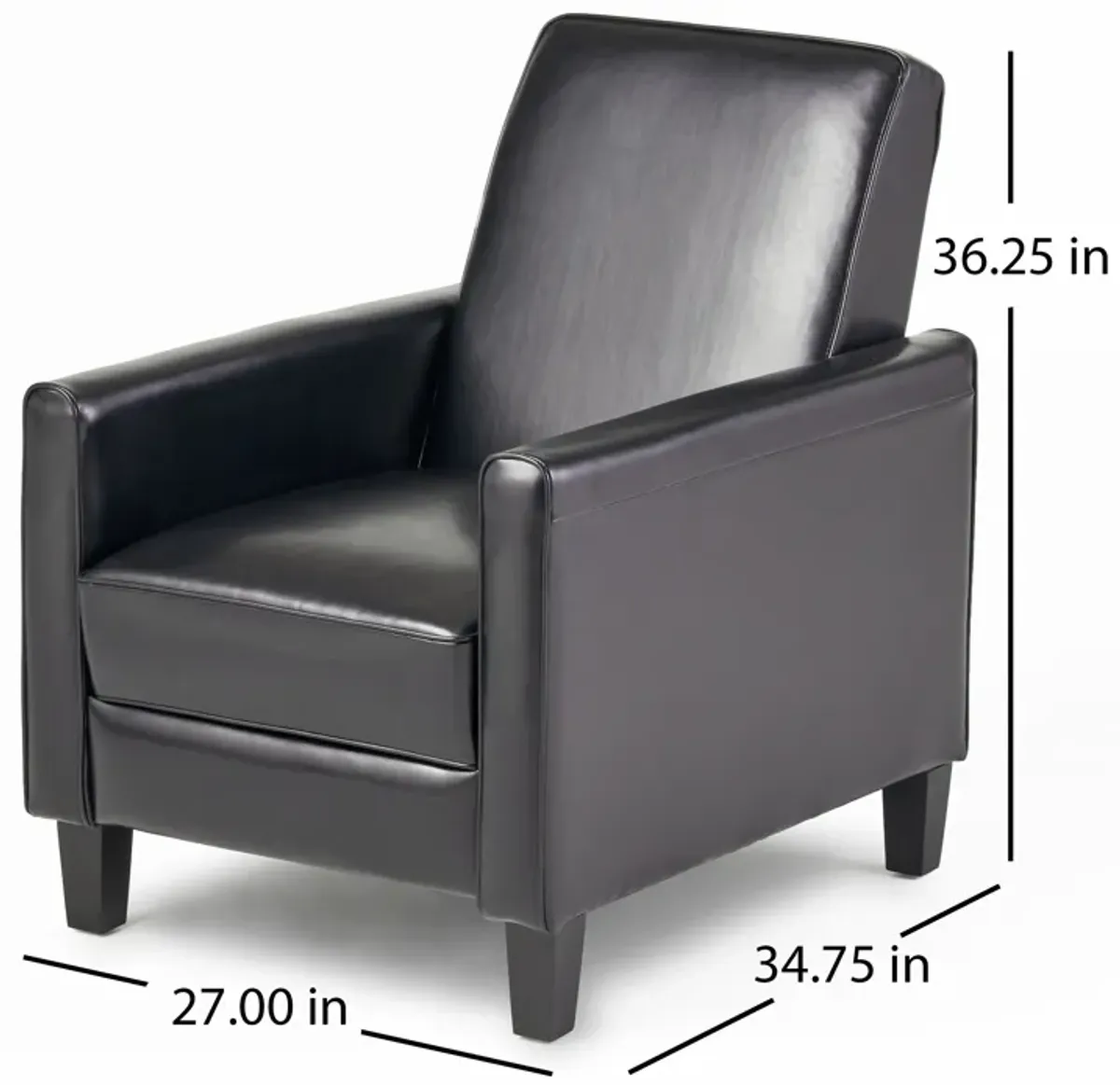 Merax PU Leather Push Back  Recliner Chair