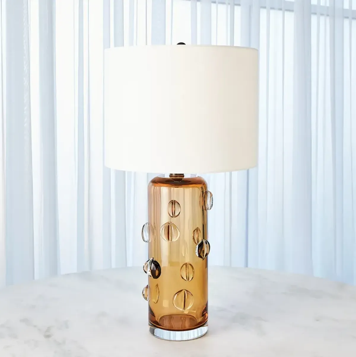 Amber Glass Lamp