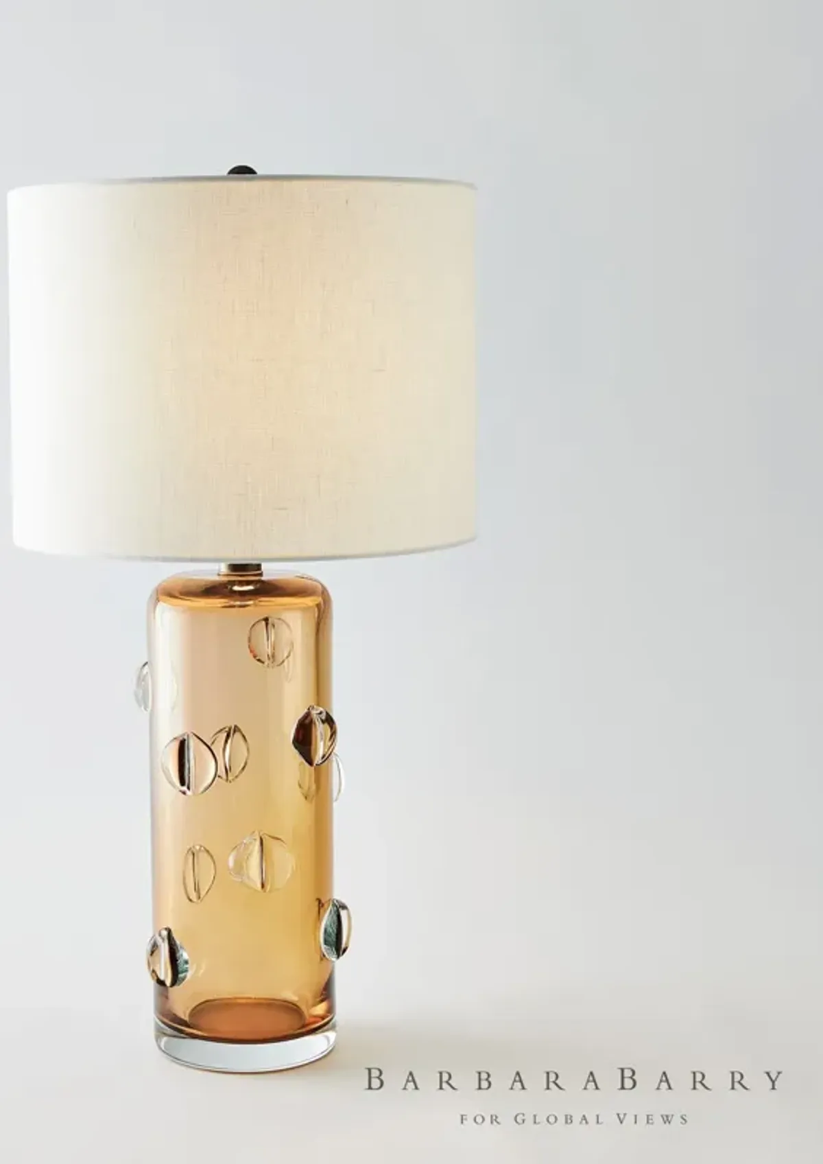 Amber Glass Lamp