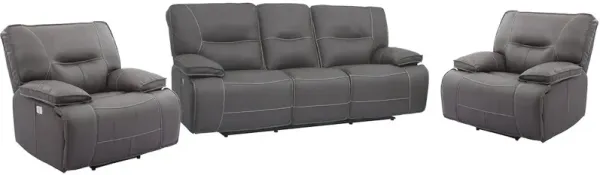 Parker Living Spartacus - Haze Power Reclining Sofa and Two Recliners