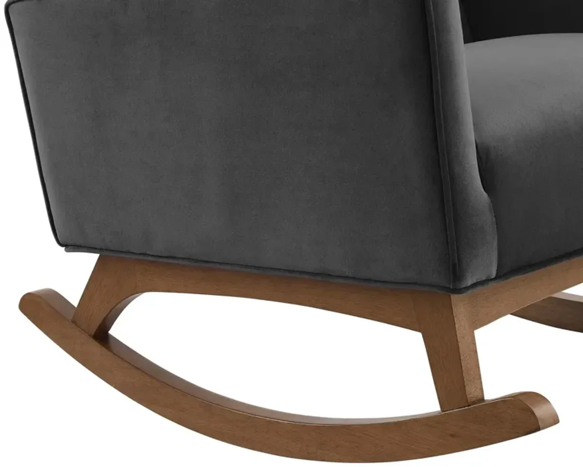 Sway Performance Velvet Rocking Chair