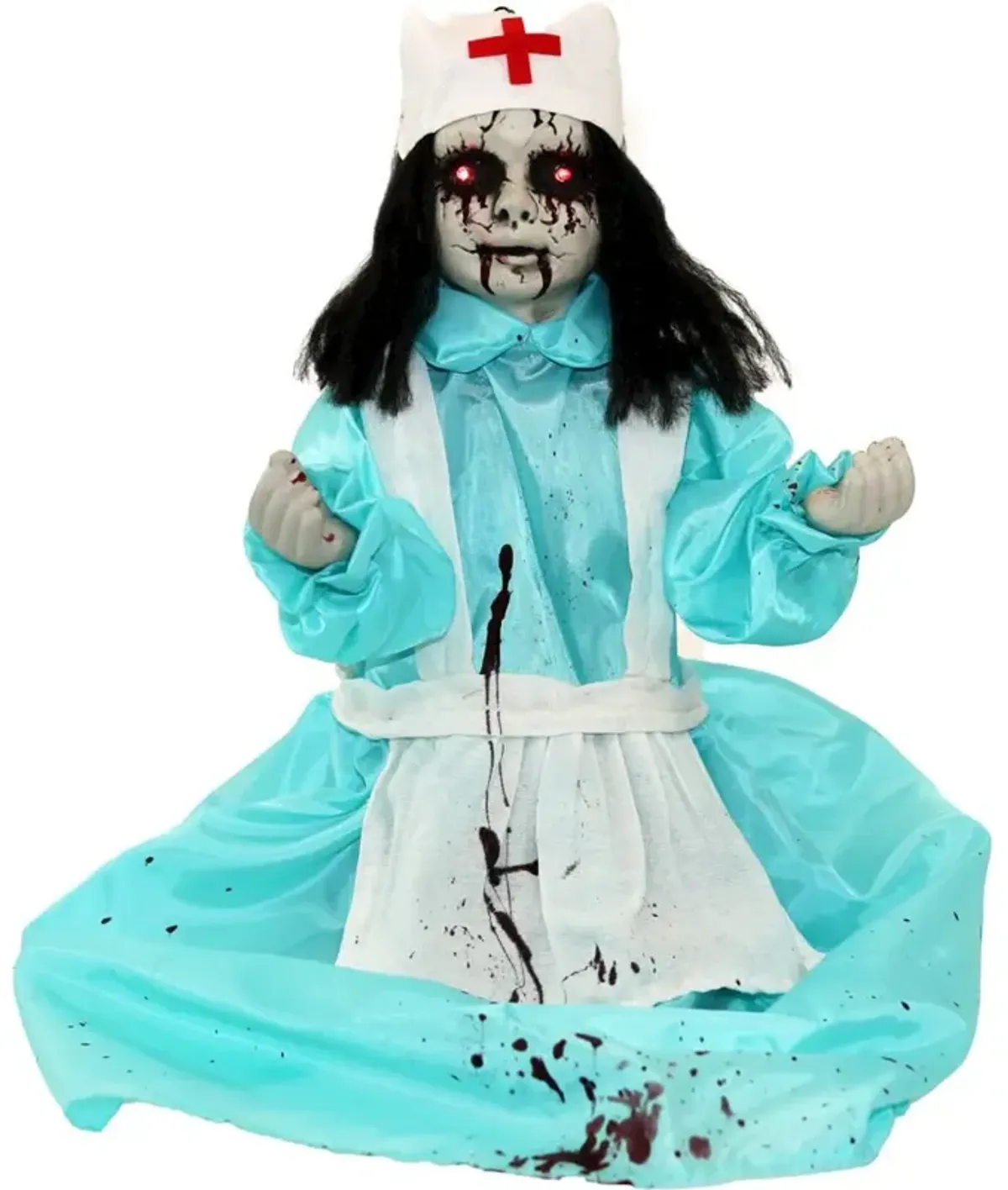 Haunted Hill Farm 31 LIGHT UP STANDING NURSE W/SOUND