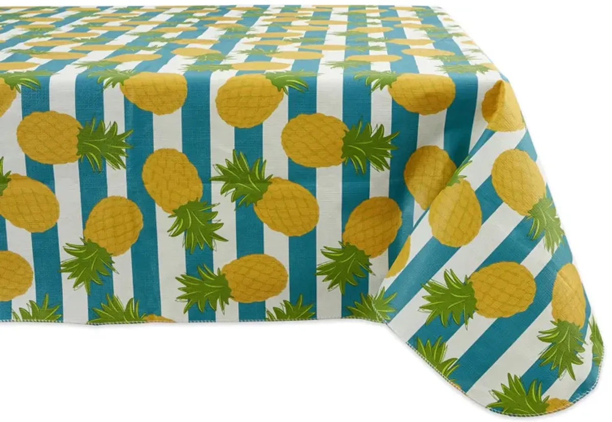 9.5' Pineapple Vinyl Tablecloth
