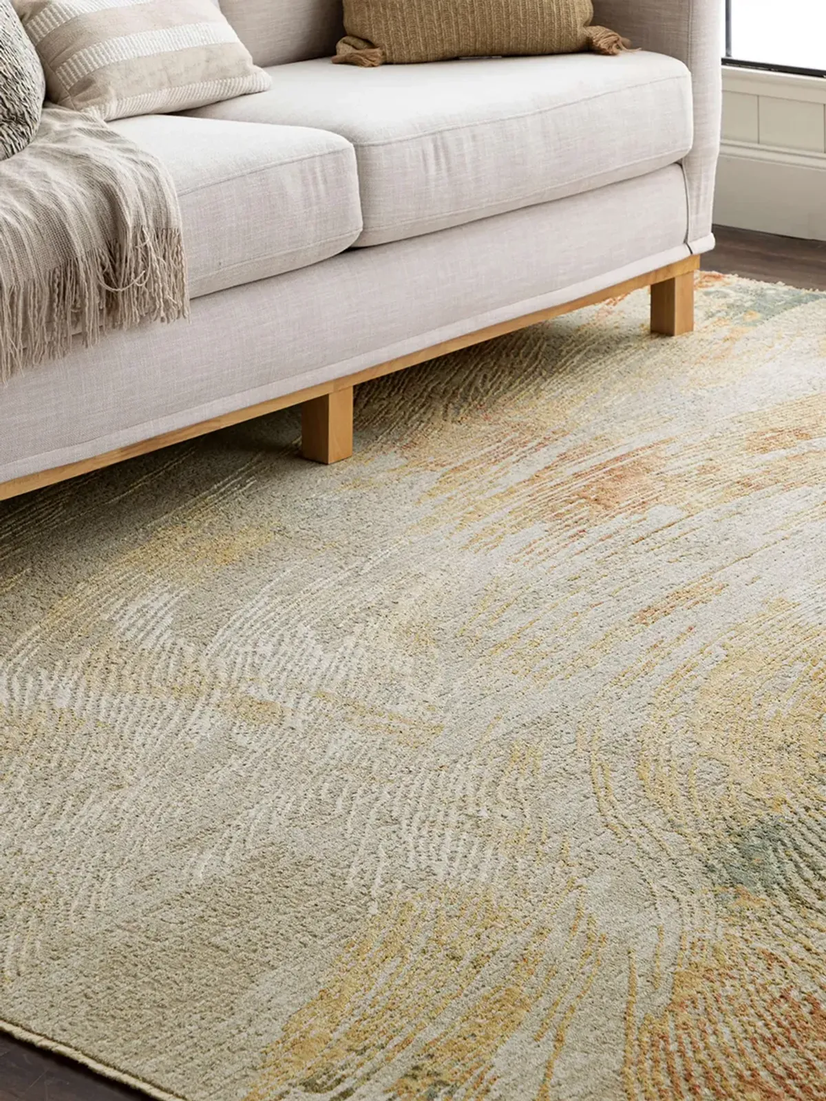 Memento Artifact Beige 5' X 7' 6" Rug