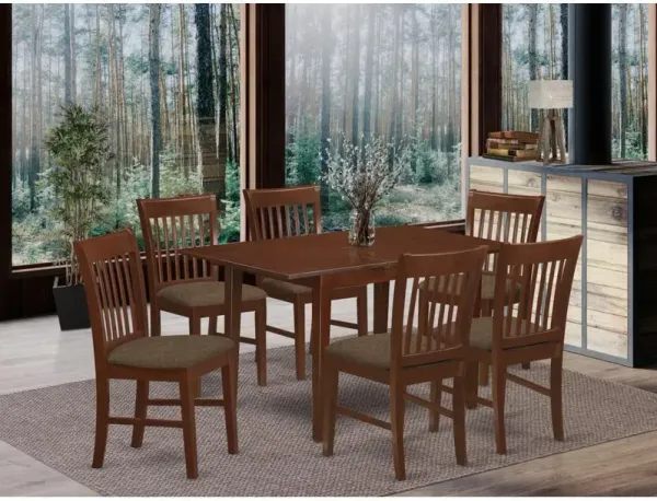 7 Pc Kitchen dinette set- Table with 6 Kitchen Dining Chairs