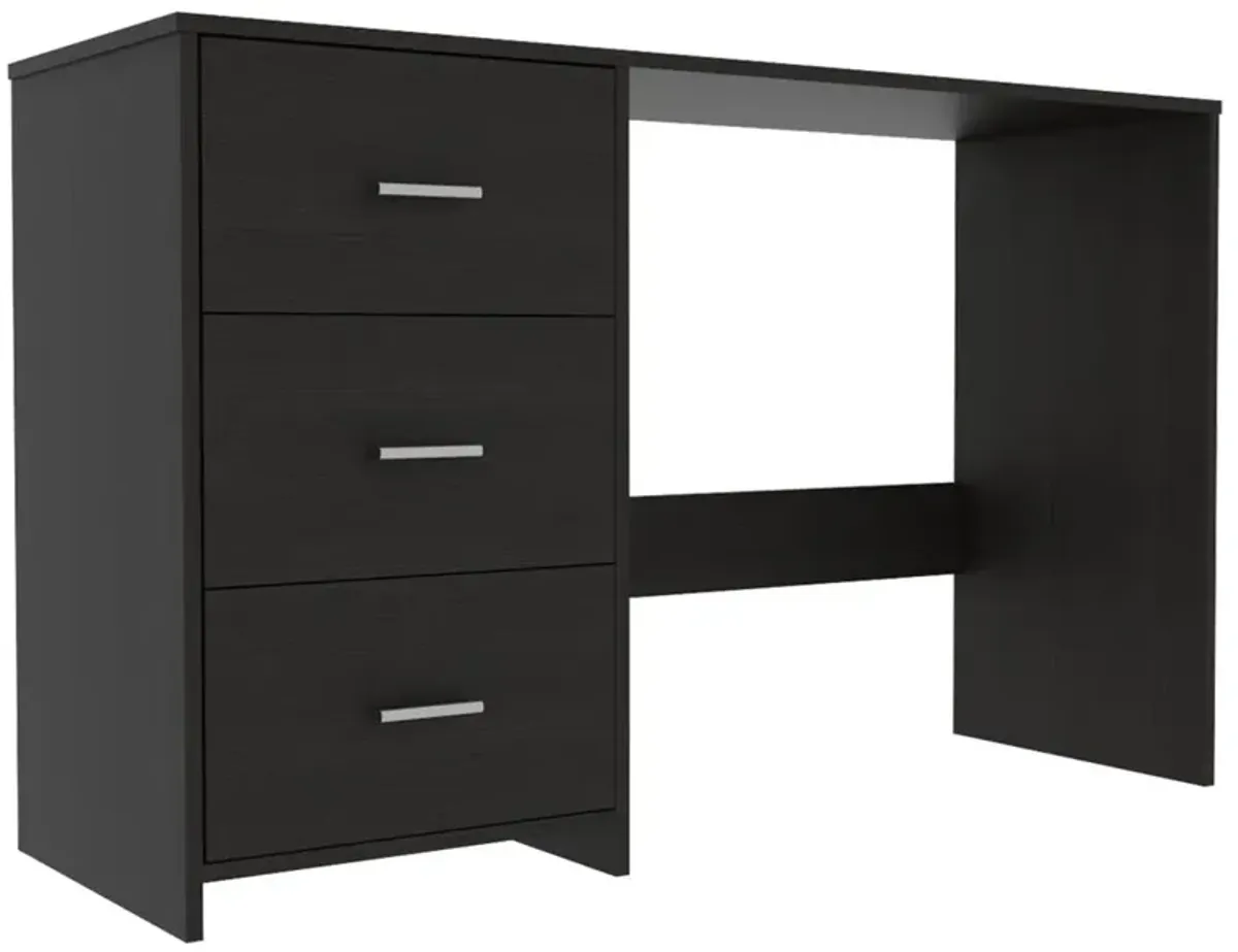 Azalea 3 Drawers Desk Black Wengue