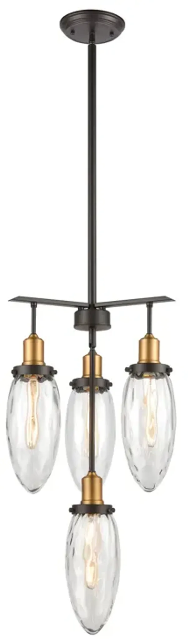 Shinzu 16" 4-Light Chandelier