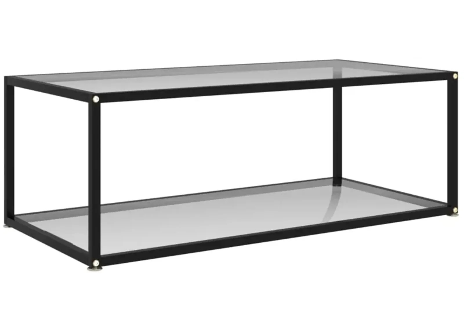 imasay Coffee Table Transparent 39.4"x19.7"x13.8" Tempered Glass