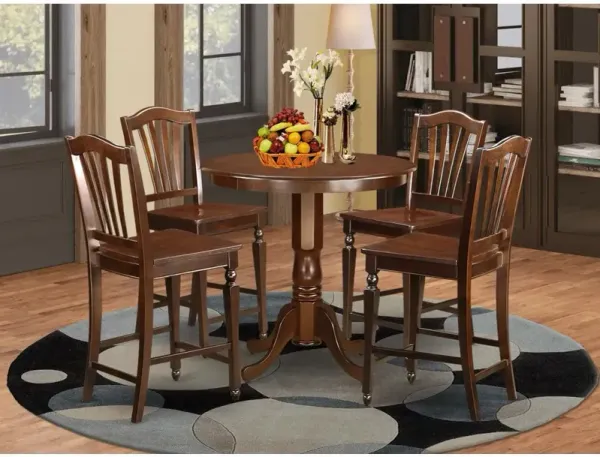 5 Pc Dining counter height set - counter height Table and 4 bar stools.