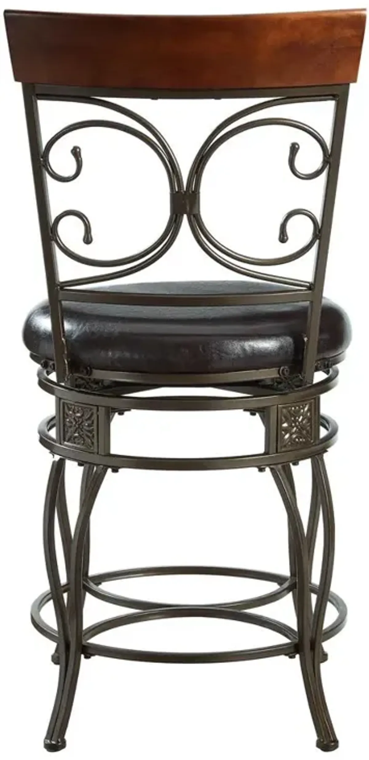 Powell Big and Tall Back to Back Scroll Counter Stool