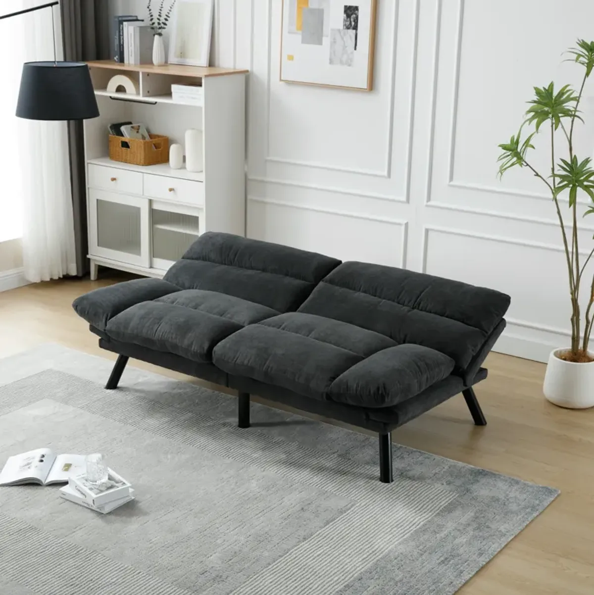 Merax Convertible Fabric Sleeper Sofa Bed