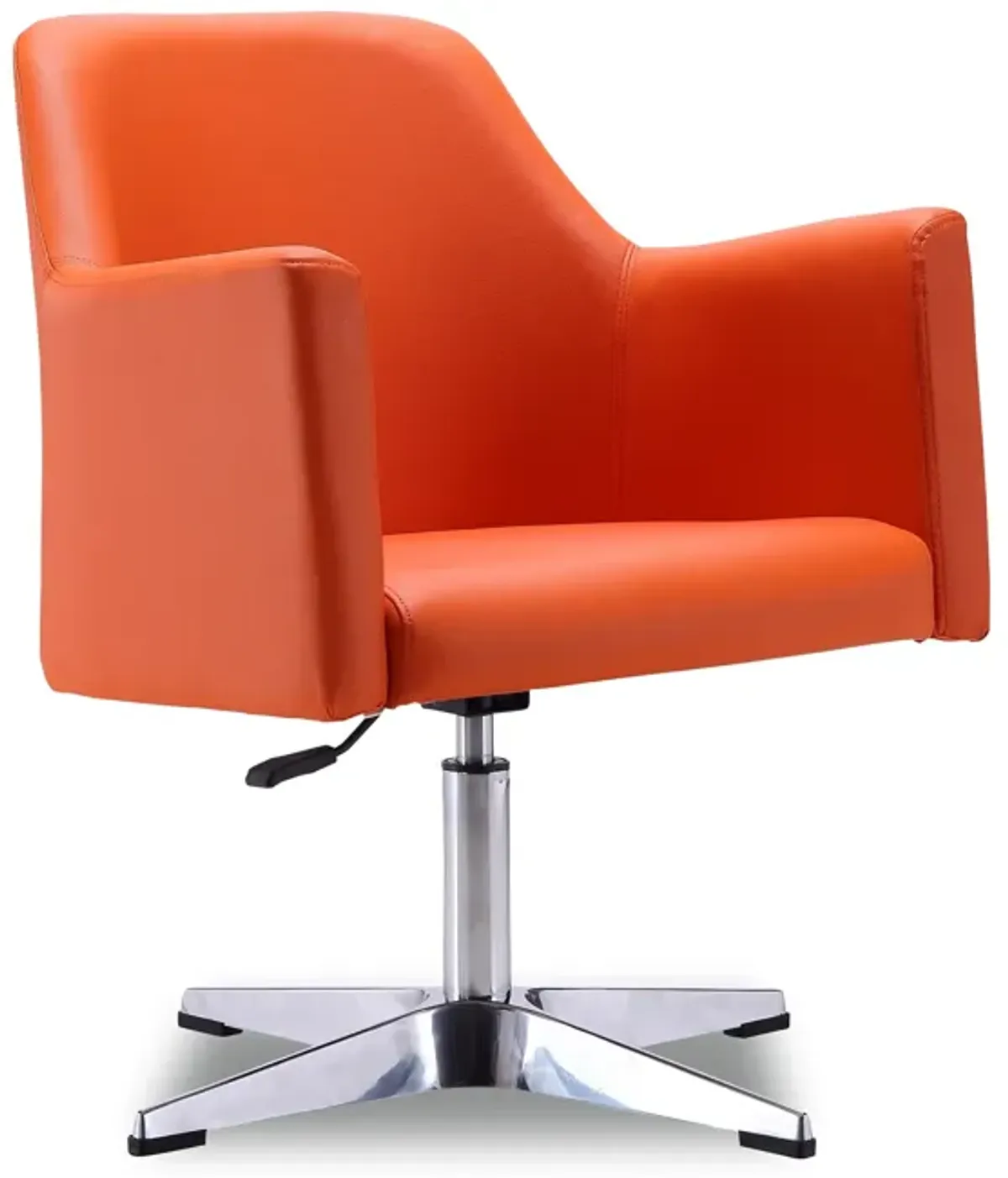 Pelo Orange Swivel Chairs (Set of 2)