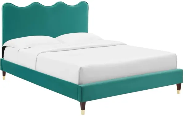 Modway - Current Performance Velvet Twin Platform Bed