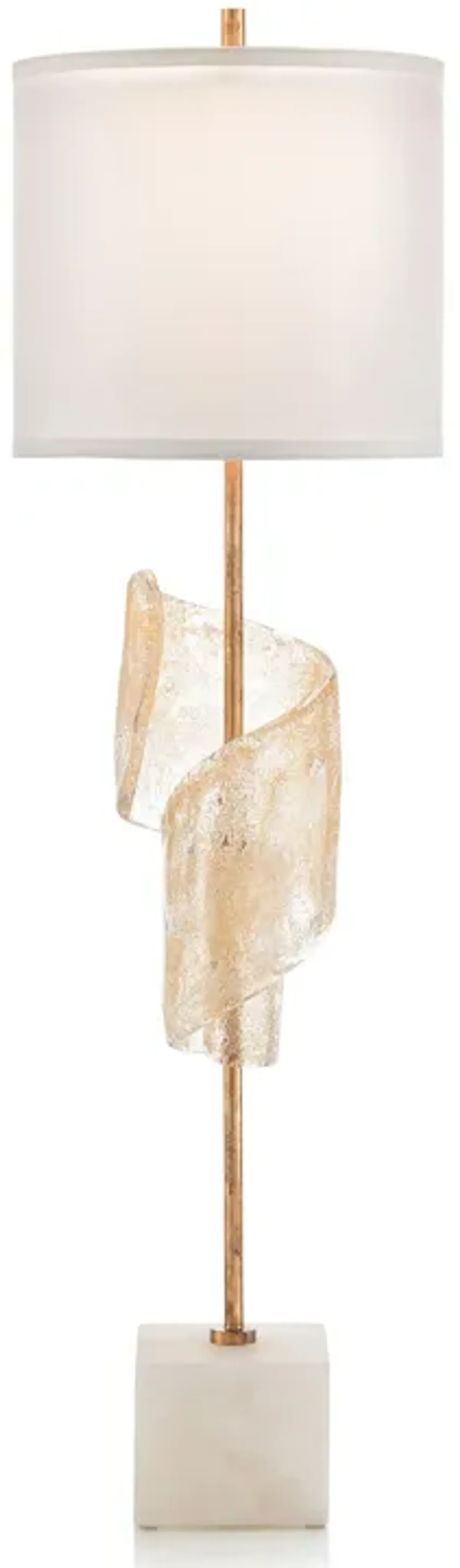 Furls With A Hint Of Gold Lamp