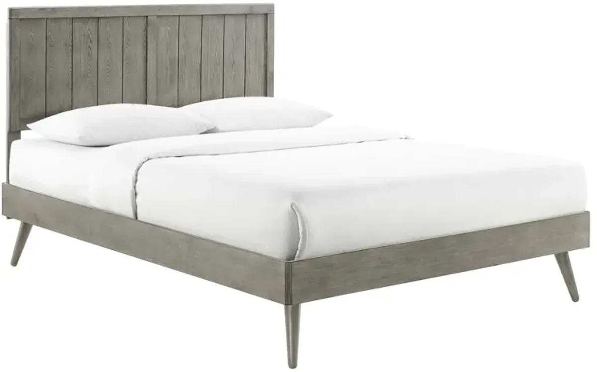 Modway - Alana Full Wood Platform Bed With Splayed Legs