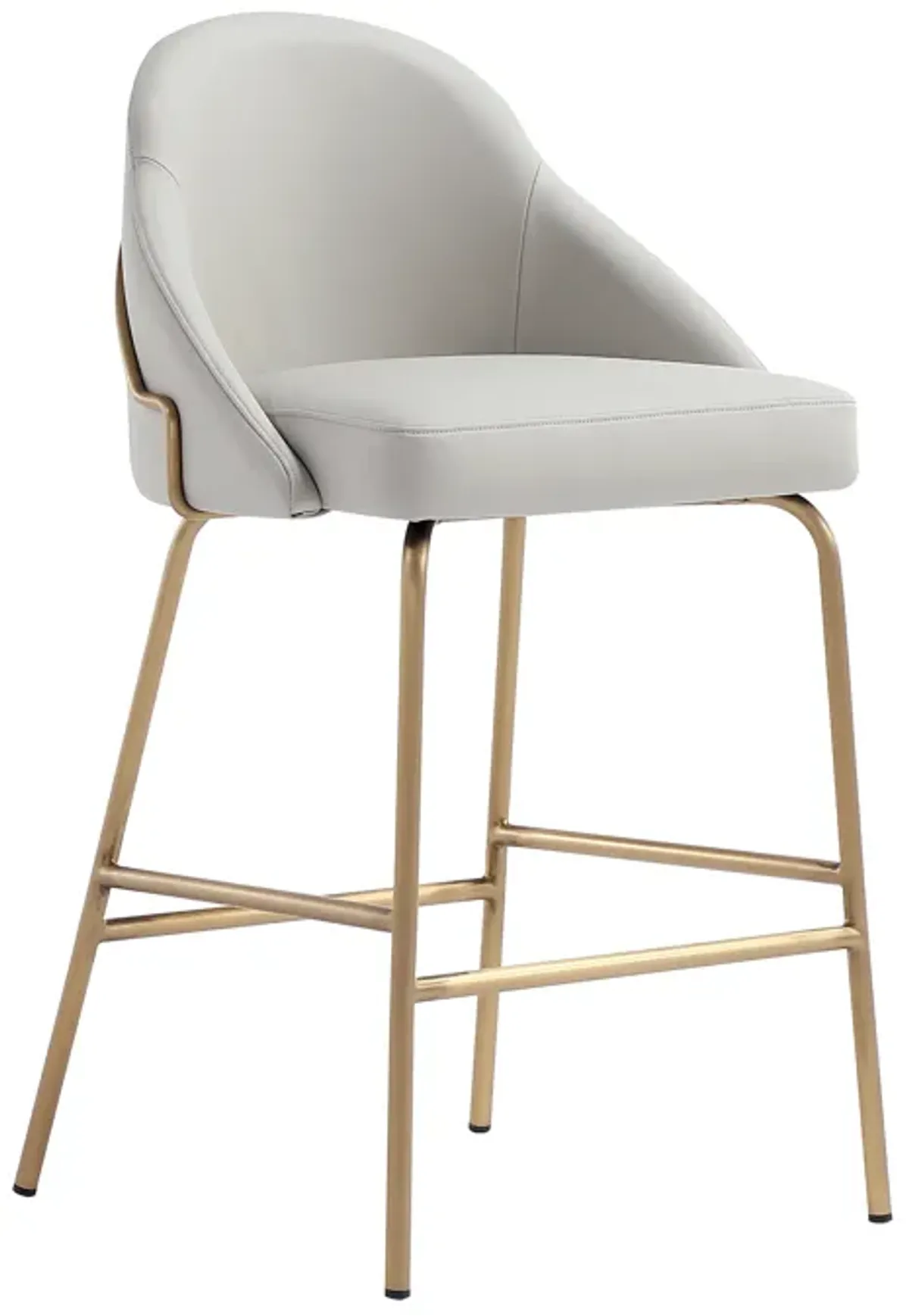 Gracie Counter Stools in Gray and Gold (Set of 3)