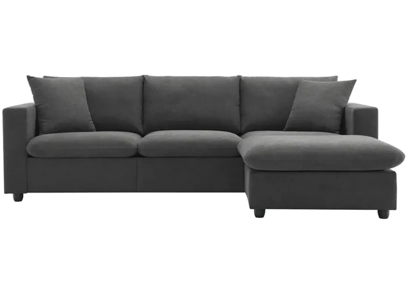 Merax Modern L-shaped Couch Set Sectional Sofa