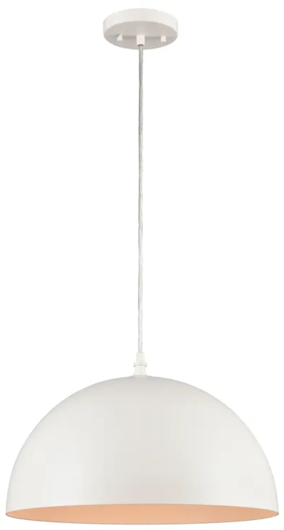 Chelsea 12'' Wide 1-Light White Pendant