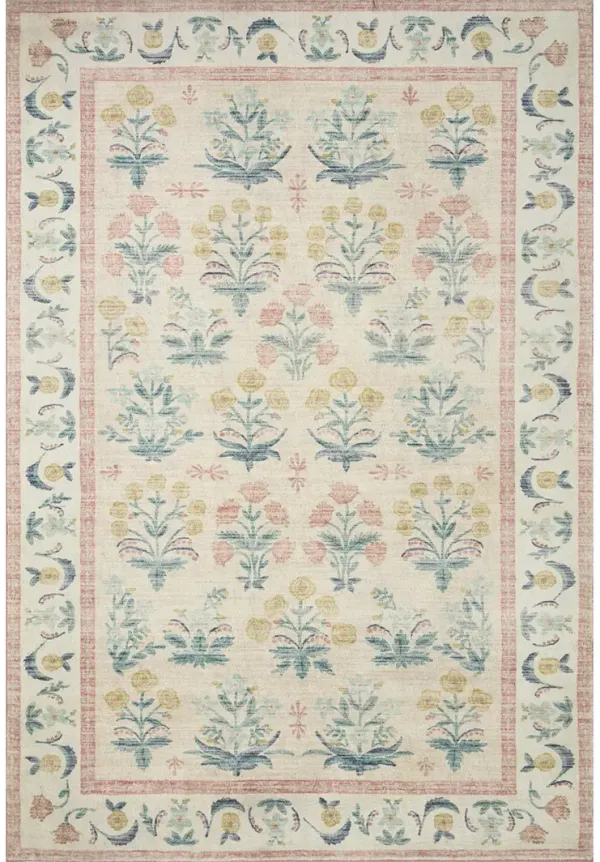 Eden Mughal Rose Blush 2'6" x 9'6" Runner Rug