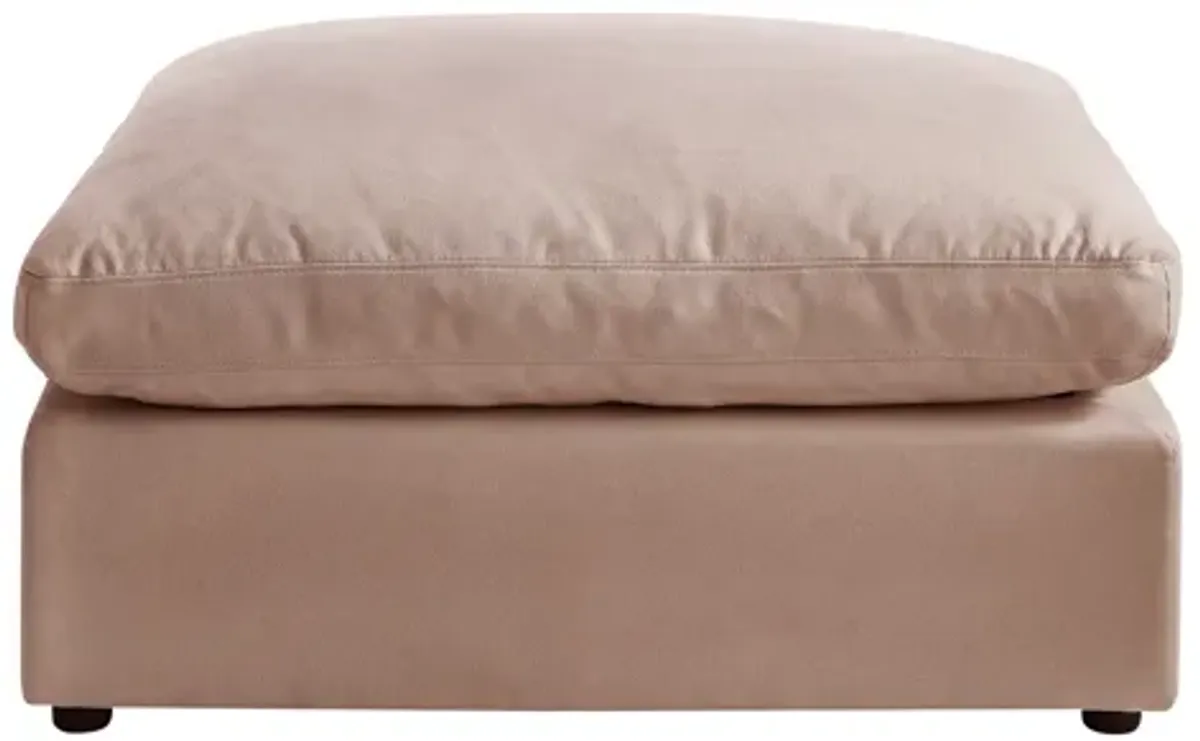 Rustic Manor Alissa Linen Ottoman