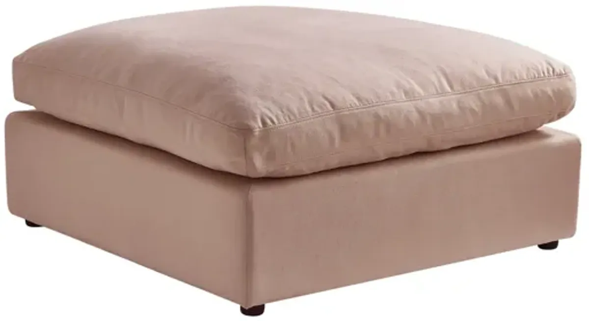 Rustic Manor Alissa Linen Ottoman