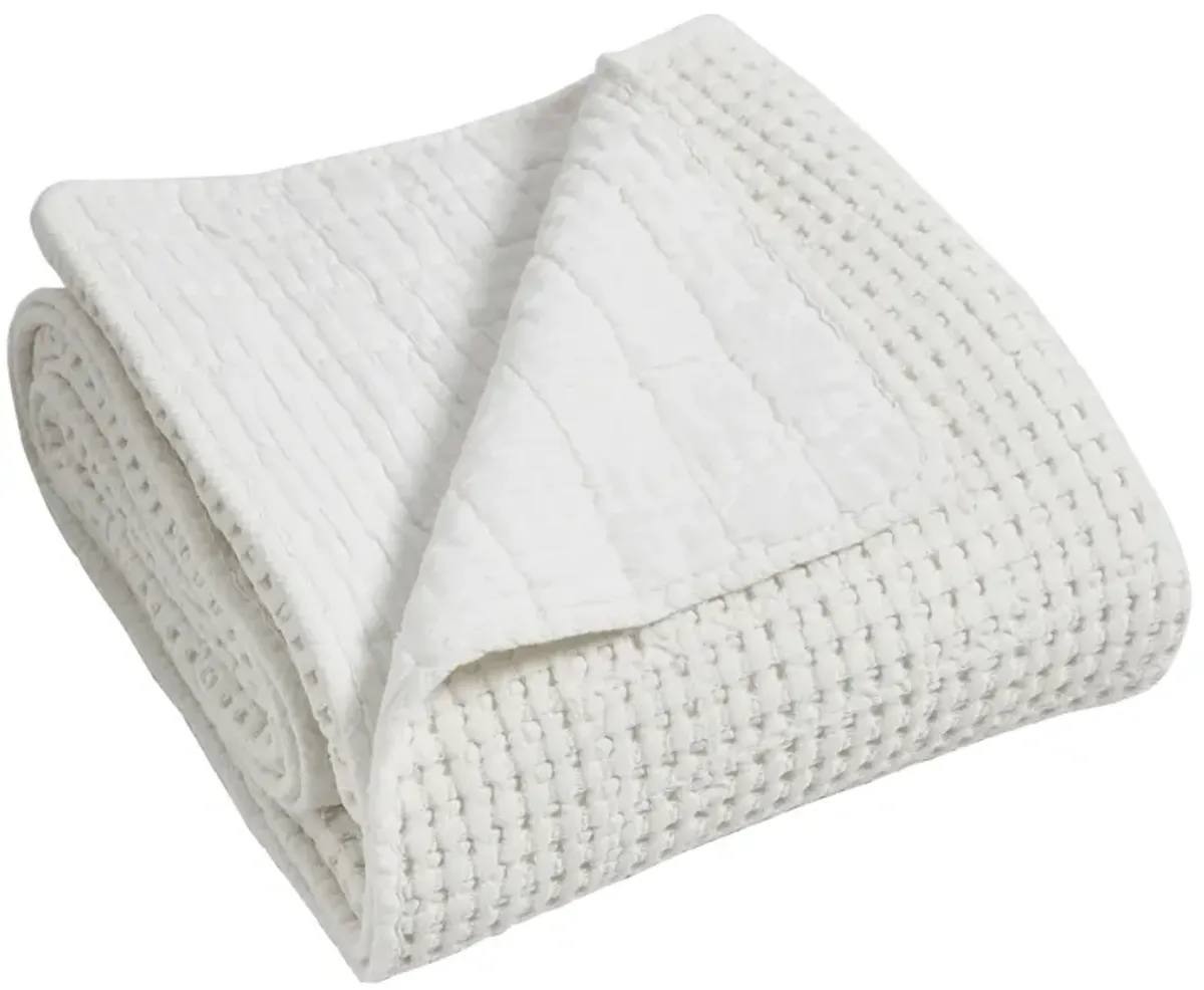 Mills Waffle Quilted Throw - Levtex Home