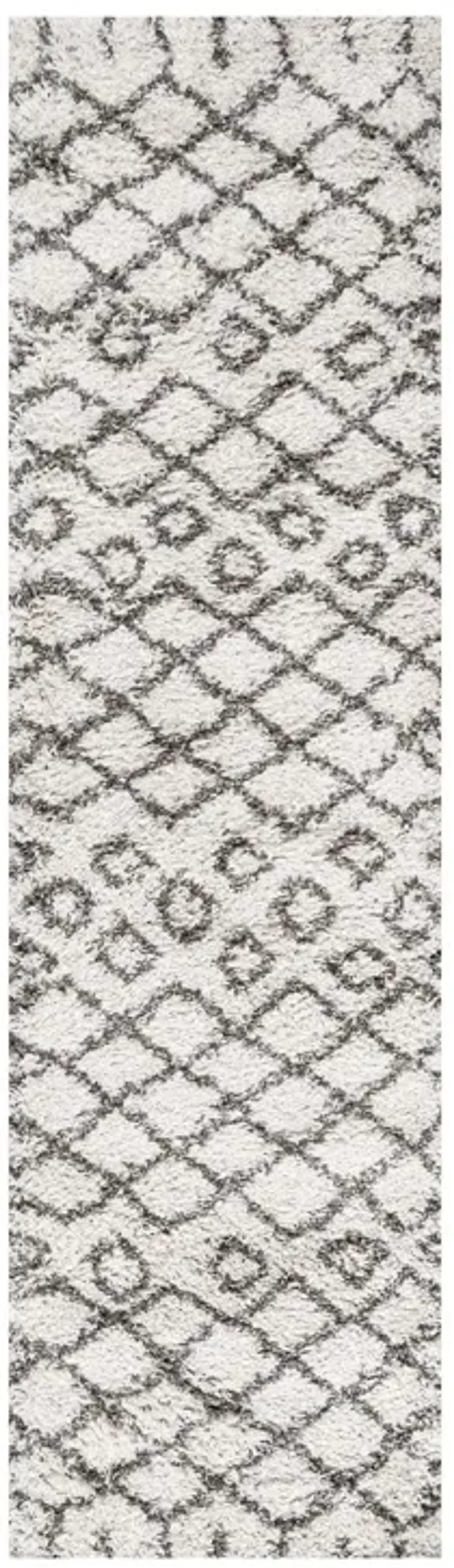 Algaida Moroccan Diamond Shag Area Rug