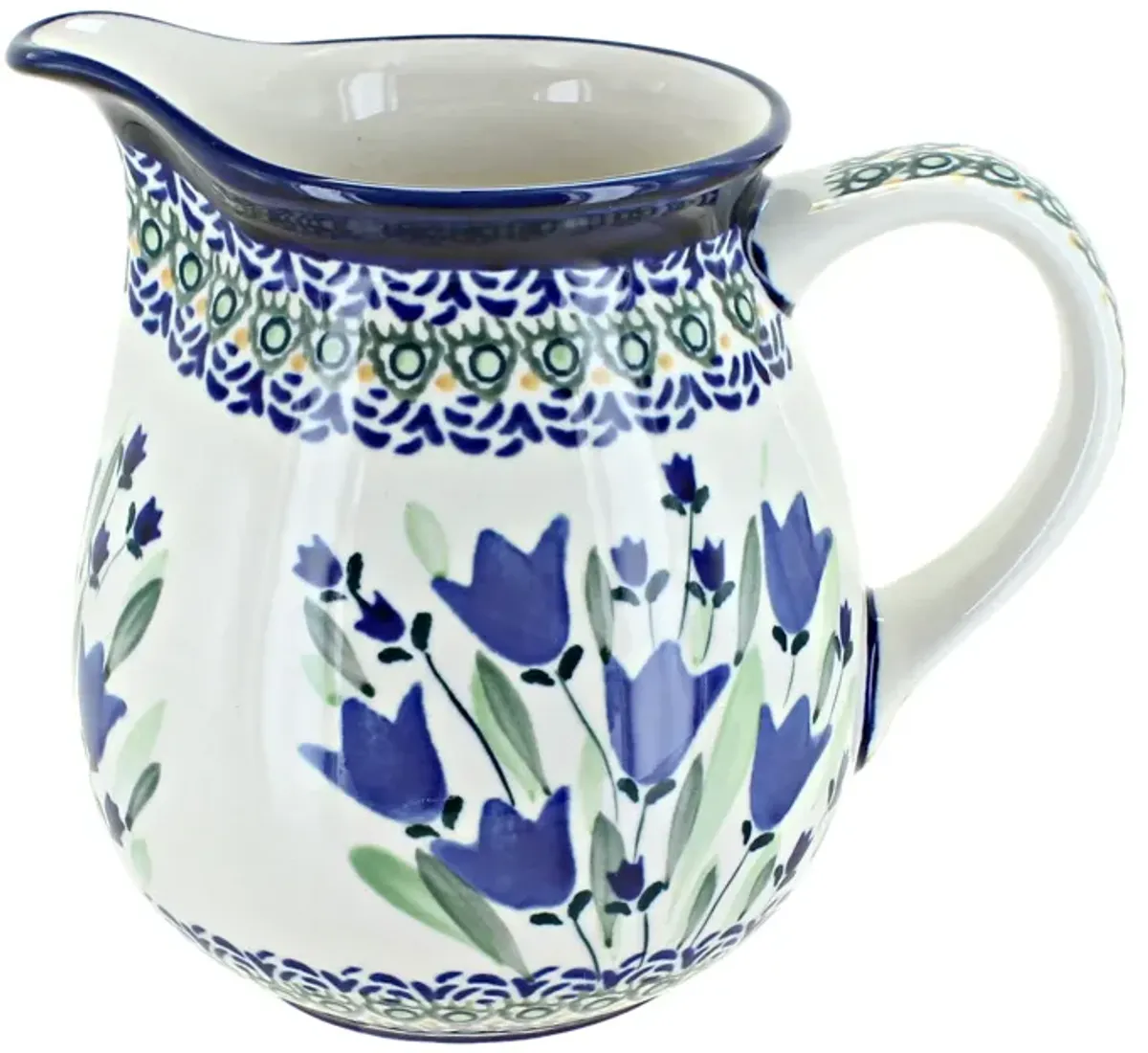 Blue Rose Polish Pottery Nature Small Pitcher